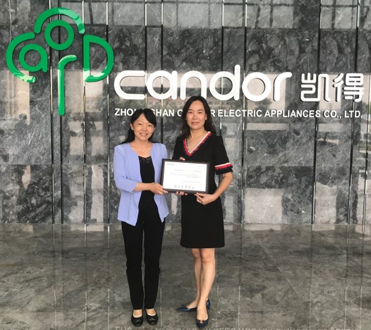 Candor电器获Intertek“卫星计划”实验室资质